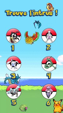 Trouve l'intrus parmi ces Pokémon #3