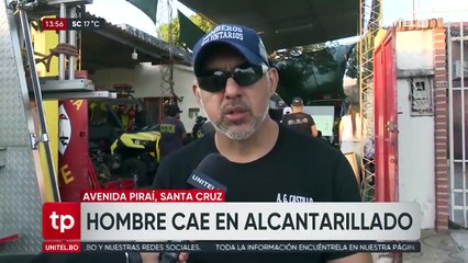 ​Un hombre de 65 años cae a una alcantarilla y después de sus gritos de socorro fue rescatado