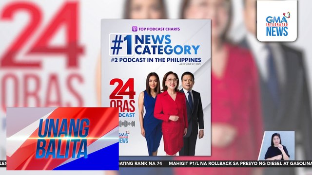 24 Oras Podcast, no. 1 sa news category ng Apple Podcasts sa Pilipinas, no. 2 sa lahat ng kategorya | Unang Balita