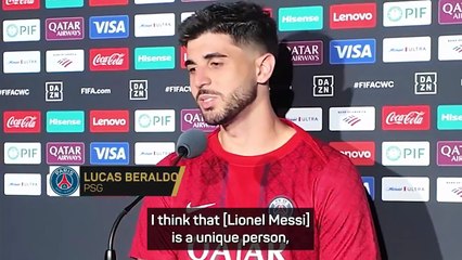 Beraldo thrilled to have shared the pitch with 'magic' Messi