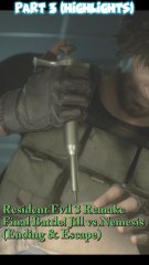 Nemesis Showdown Finale 🔥 | Resident Evil 3 Remake – Part 3 #Shorts