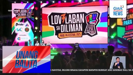 Michelle Dee, inalay ang kanta niyang "Reyna" sa LGBTQIA+ members na dumalo sa LOV3LABAN 2025 | Unang Balita