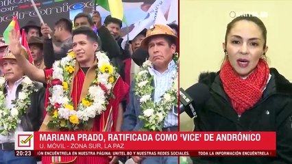 ​Mariana Prado, acompañante de fórmula de Andrónico, dice que no están cerrados a una acercamiento con el evismo