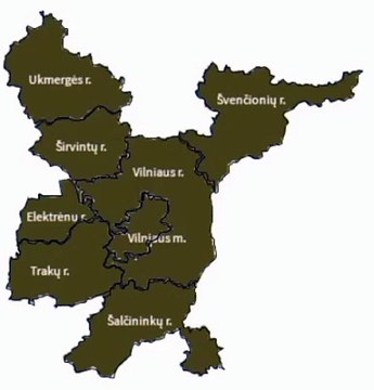 Map of Vilnius County. Peta Kabupaten Vilnius. Vilnius County Map. Map of County of Vilnius. County of Vilnius Map. Vilniaus apskrities žemėlapis. Carte du comté de Vilnius. Mapa do Condado de Vilnius. Mapa del condado de Vilna. ヴィリニュス郡の地図. 维尔纽斯县地图