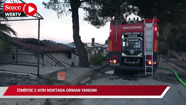 İzmir'de 2 ayrı noktada orman yangını
