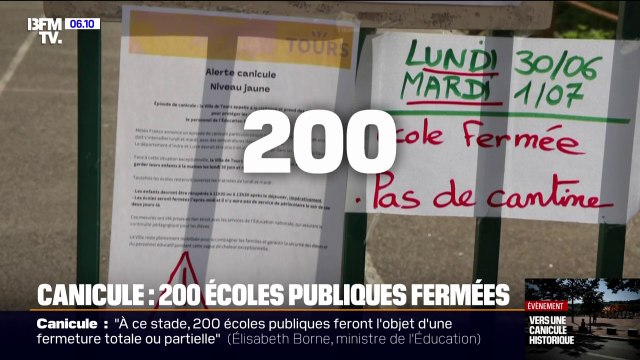 Il aurait fallu plutôt trouver des solutions pour rafraîchir les écoles : 58 écoles publiques de Tours fermées en raison de la canicule