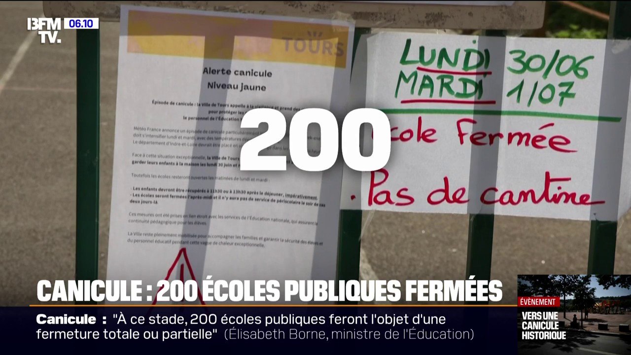 "Il aurait fallu plutôt trouver des solutions pour rafraîchir les écoles": 58 écoles publiques de Tours fermées en raison de la canicule