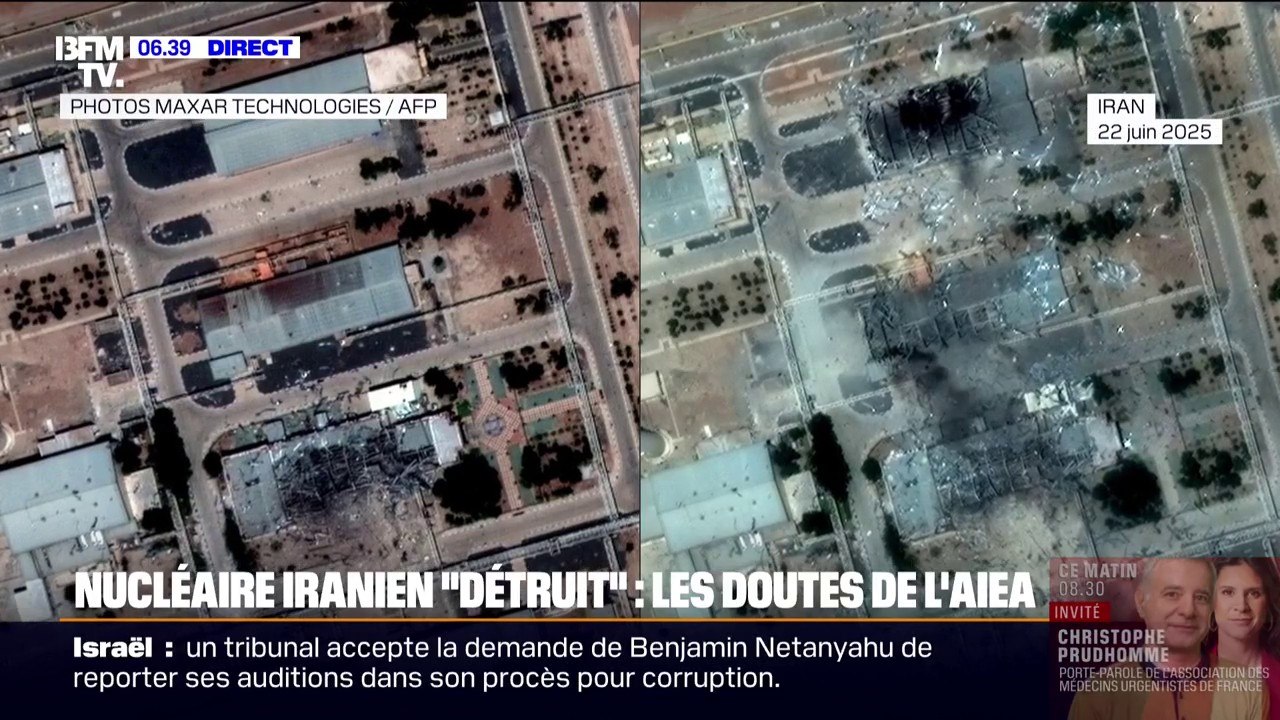 Selon les experts de l'AIEA, le nucléaire iranien n'a peut-être pas été complètement détruit par les États-Unis