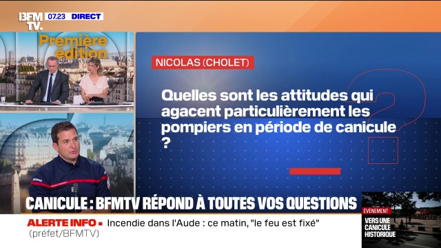 Quelles sont les attitudes qui agacent particulièrement les pompiers en période de canicule? BFMTV répond à vos questions sur les fortes chaleurs
