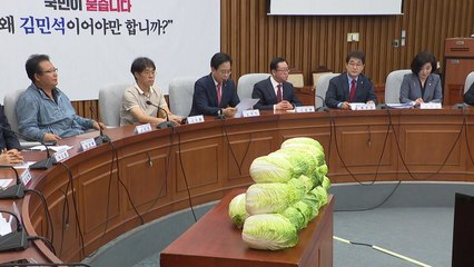배추 등장한 '김민석 국민청문회'...야 "지명 철회" / YTN
