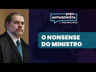 Toffoli delira sobre liberdade de expressão e violência