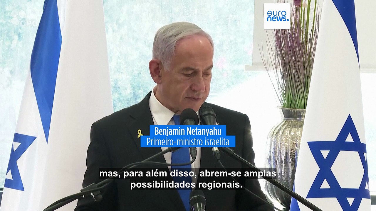 Netanyahu abre porta a cessar-fogo em Gaza: operação no Irão abriu "possibilidades regionais"