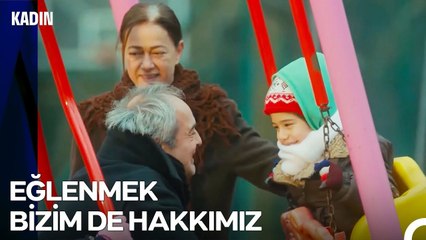 Anneanne ve Dede Parkta Çocuklar Gibi Eğlendi - Kadın
