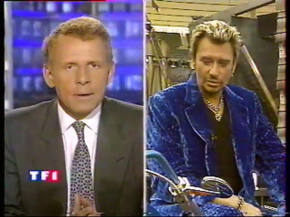 Johnny Hallyday - Journal de 20h (TF1) du 3 Septembre 1998 : Répétitions et Interview en Direct du Stade de France