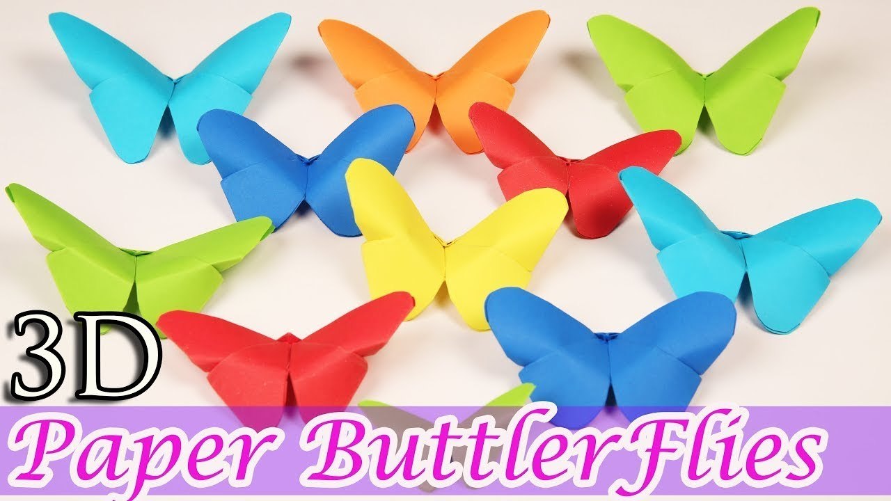 How to Make DIY Paper Butterflies at Home | Easy Home Decor Craft Ideas