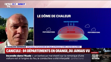 Canicule: "C'est désormais la nouvelle norme", assure François Gemenne (membre du Giec)