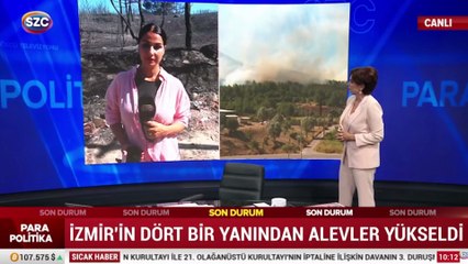 Gaziemir'deki Otokent bölgesi küle döndü