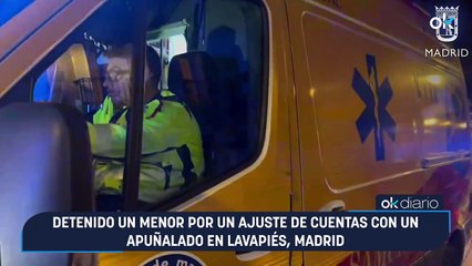 Detenido un menor por un ajuste de cuentas con un apuñalado en Lavapiés, Madrid