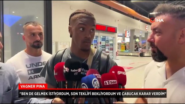 Trabzonspor’un yeni transferi Wagner Pina, Trabzon’a geldi: İşte ilk sözleri