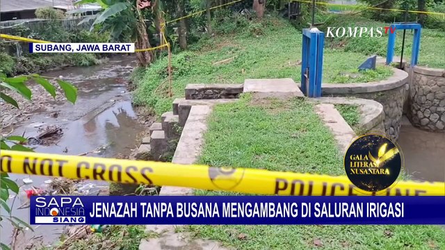 Geger! Temuan Jenazah Perempuan Tanpa Busana Mengambang di Saluran Irigasi Subang