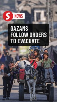 Palestinian families leave northern Gaza after evacuation orders