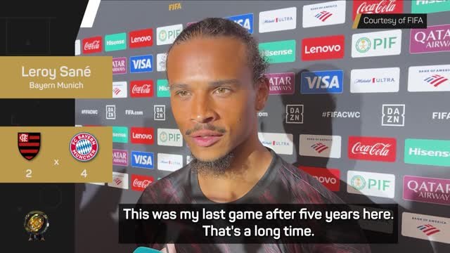 Leroy Sane 'still processing' Bayern farewell