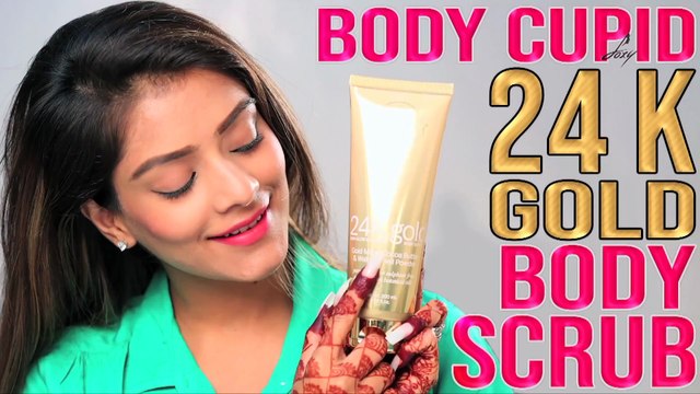 Body Cupid 24k Gold Body Scrub Review | Honest Product Demo & Tutorial by Leena | Foxy Makeup