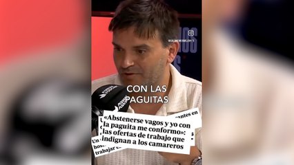 Soy Camarero denuncia las condiciones laborales de los camareros en un podcast