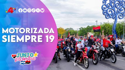 🚨 Caravana «Siempre 19» rinde homenaje a los 46 años del histórico Repliegue Táctico a Masaya 🇳🇮