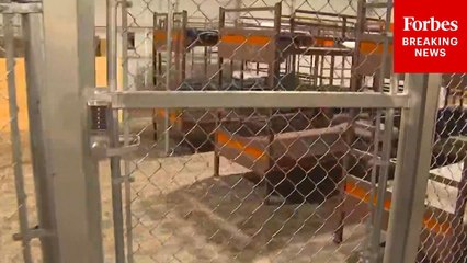 Cameras Capture Inside Of Florida’s ‘Alligator Alcatraz’ During President Trump’s Visit