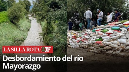 Desbordamiento del río Mayorazgo deja a Xonacatlán bajo el agua