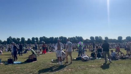 Pro-Palestine group protest at Wimbledon