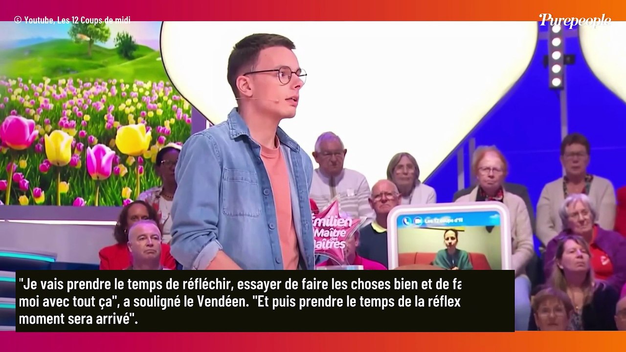 "Je vais prendre le temps de réfléchir... ": À quelques jours de son élimination, Emilien (12 Coups de midi) révèle ce qu'il compte faire de ses gains !