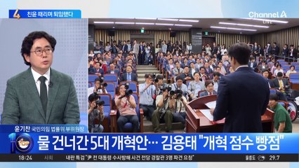 ‘49일 비대위원장’ 김용태, 친윤 때리며 퇴임했다