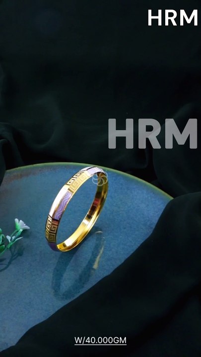 HRM | 22KT Golden Kada For Men's | 2025