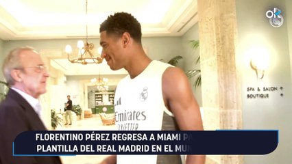 Florentino Pérez regresa a Miami para apoyar a la plantilla del Real Madrid en el Mundial de Clubes