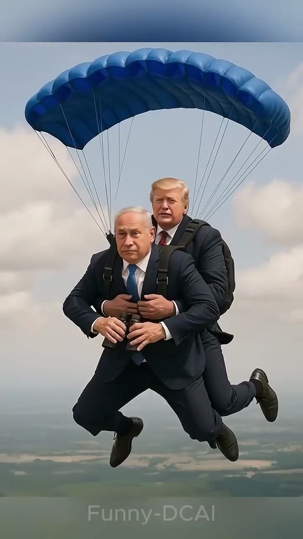 ⁣Trump Helping Netanyahu #trump #putin #alikhamenei #netanyahu  #funny_720p