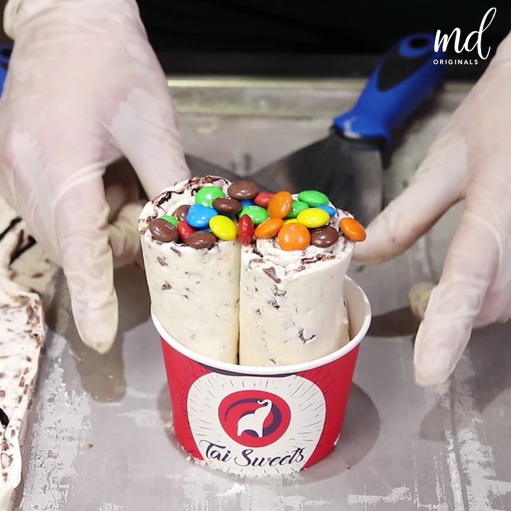 Magnum ice cream to ice cream rolls