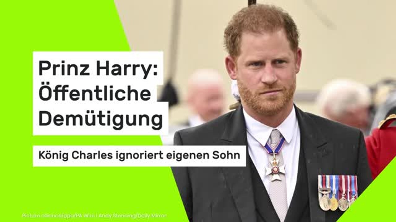 Prinz Harry: Öffentliche Demütigung – König Charles ignoriert eigenen Sohn