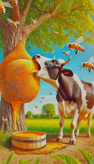 Why honey bee kill the cow #animals #firebrigade😱 #facebookviral #jalpari #foryouシ #BunnyAdventure #trend #amazingfacts #animation #indian #bestoftheday #trending #explore  #cartoon #Amazing #shorts #AI #duck #animals @follwer @Highlights @everyon