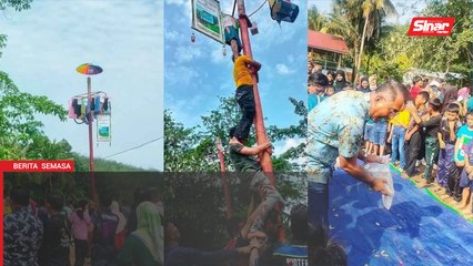 Hidupkan semula acara tradisi panjat batang pinang