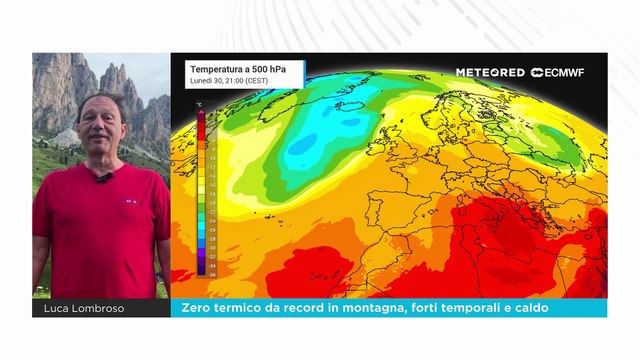 Zero termico da record in montagna, forti temporali e caldo estremo: il meteorologo Luca Lombroso annuncia la data della rinfrescata