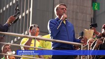 Bajo amenaza de cárcel, Bolsonaro se defiende ante sus seguidores en Sao Paulo