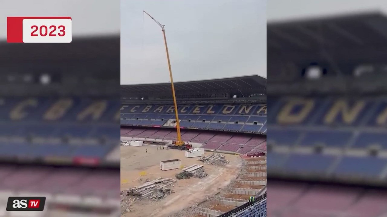 La transformación del nuevo Spotify Camp Nou desde 2023 a 2025