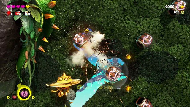 Donkey Kong Bananza : Stage bonus Ronces Country du Canyon