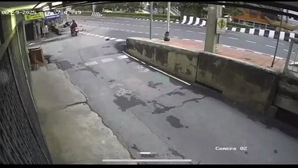 Red Mini Cooper hits motorcycle, killing one and injuring another