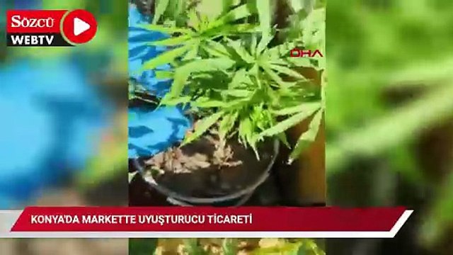 Konya'da markette uyuşturucu ticareti