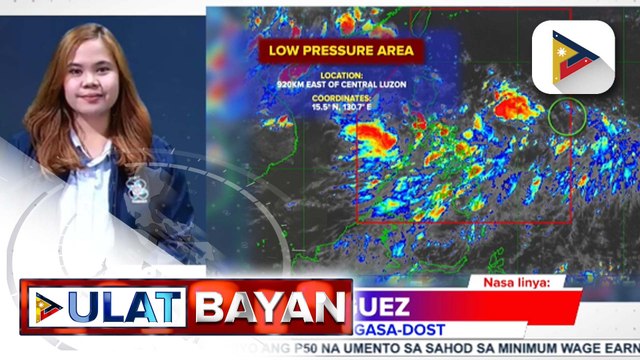 Panayam kay PAGASA Weather Forecaster Chenel Dominguez kaugnay sa binabantayang LPA sa labas ng bansa