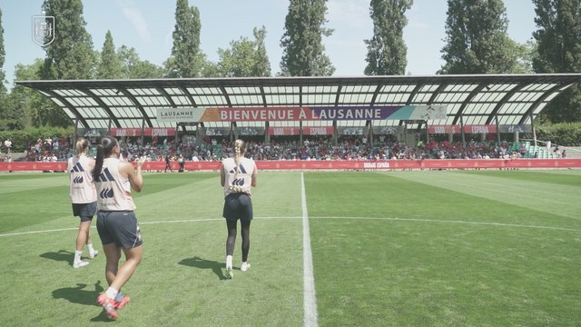 La selección española de fútbol se entrena en Lausanne