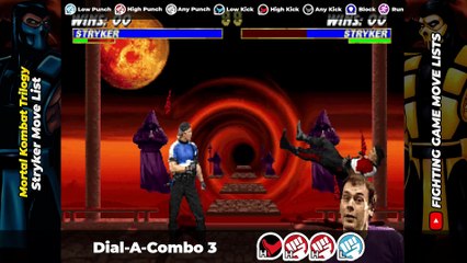 STRYKER MOVE LIST - Mortal Kombat Trilogy (MKT)